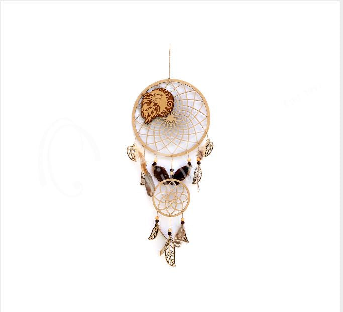Laser Cut Wood Wolf Dreamcatcher