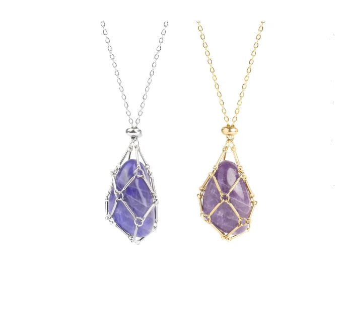 Adjustable Metal Crystal Necklace Holder