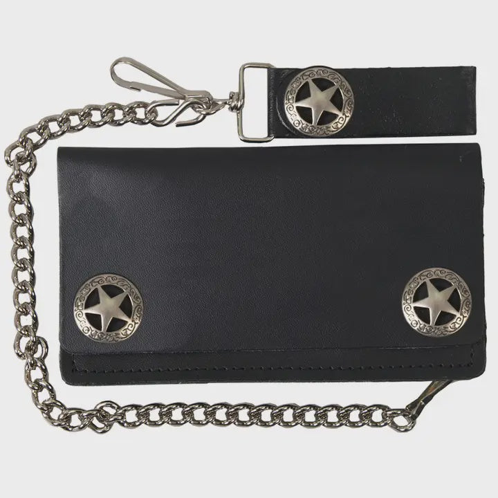 Hot Leathers - Western Star Snap Bi-Fold Wallet 11939