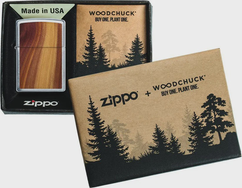 WOODCHUCK USA Cedar Zippo Lighter