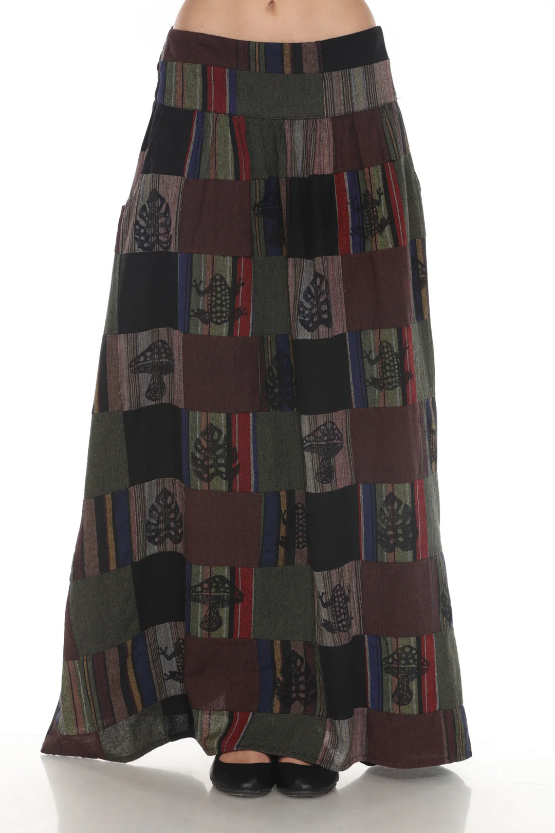 Maxi Patchwork Skirt