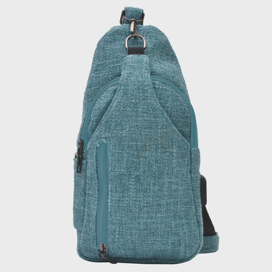 Sonoma Anti-theft Daypack - Teal Tweed