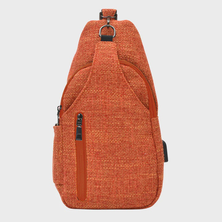 Sonoma Anti-theft Daypack - Orange Tweed