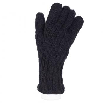 Thick Cable Knit Wool Gloves - Assorted Colors