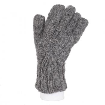 Thick Cable Knit Wool Gloves - Assorted Colors