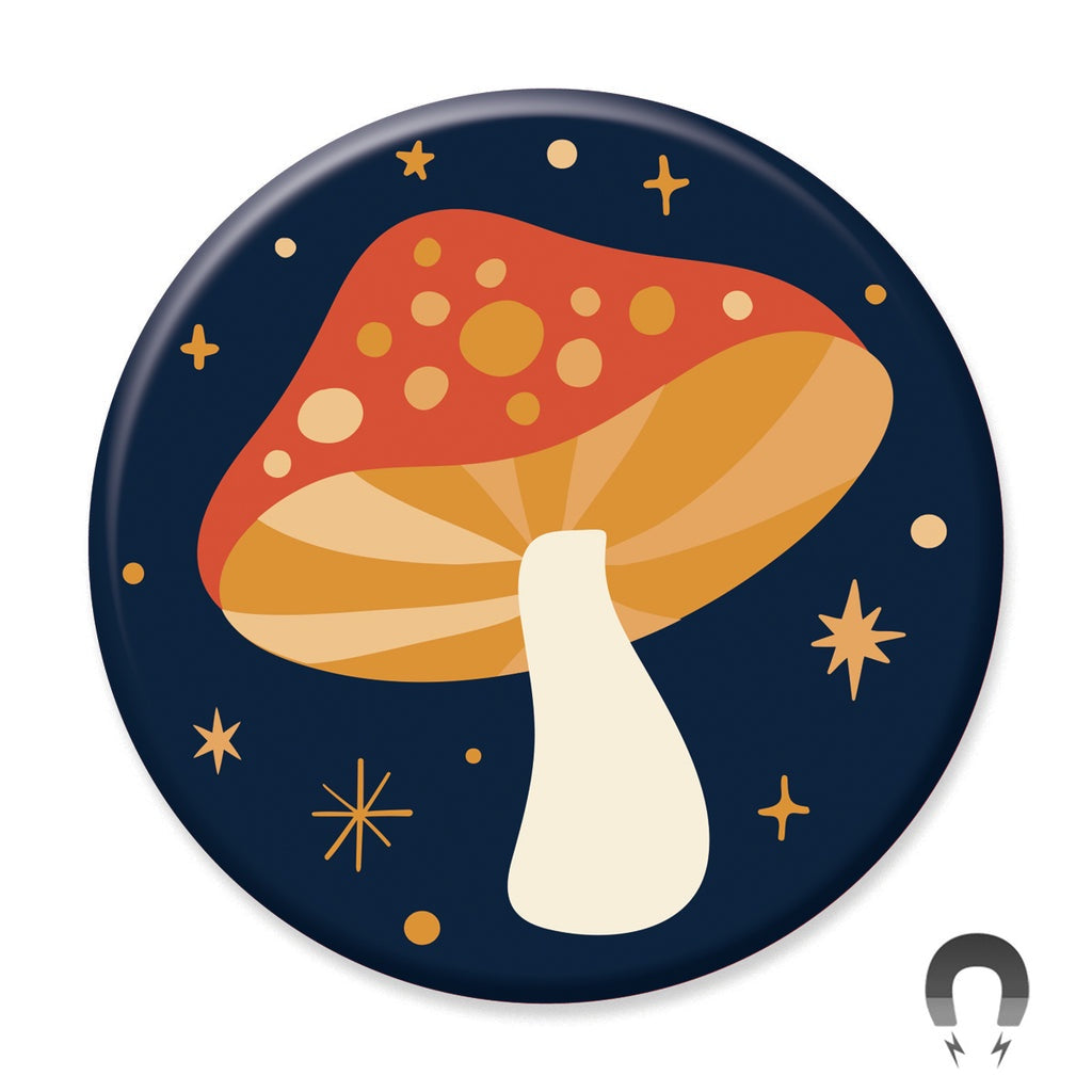 Badge Bomb - Cosmic Mushroom Magnet