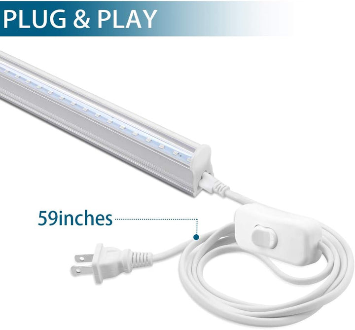 2 Ft. LED Black Light Fixture & Light