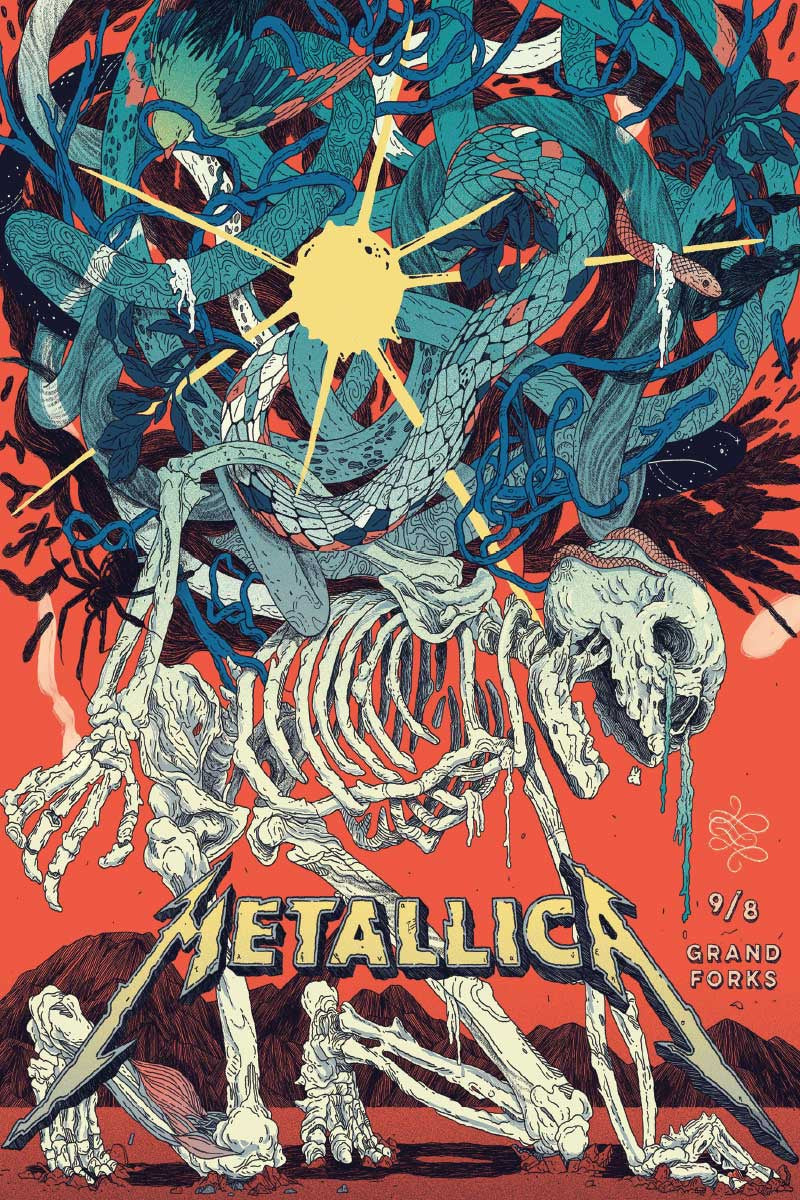 Metallica Grand Forks Poster