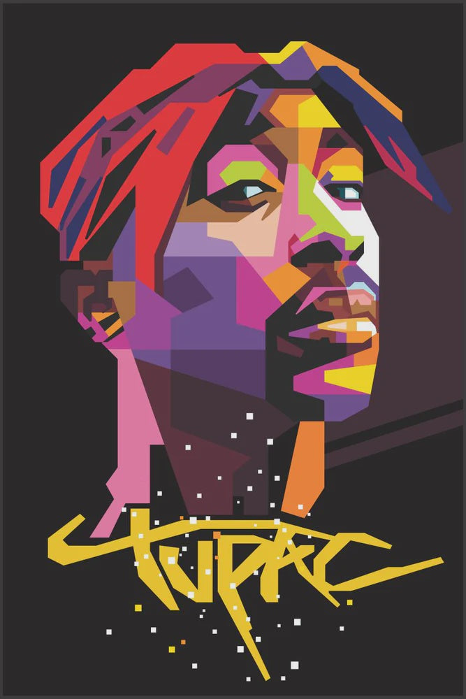 Tupac Abstract Poster