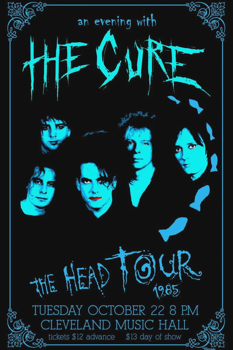 The Cure Head Tour Poster