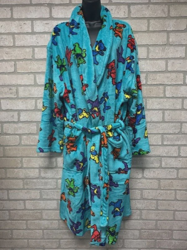 Grateful Dead Dancing Bears Cozy Fleece Robe