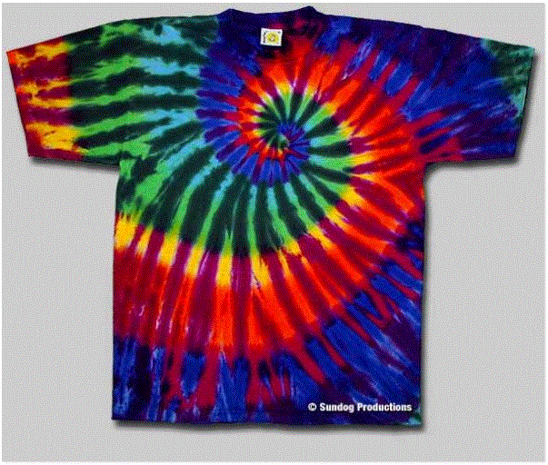 Sundog - Extreme Rainbow Tie Dye T-Shirt