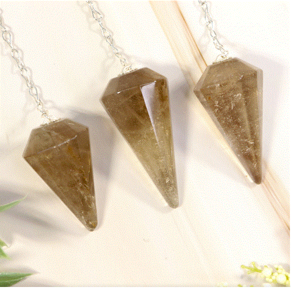 Nature's Artifacts – Smoky Quartz Pendulum