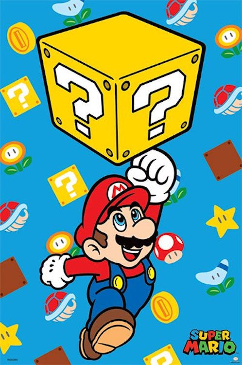 Super Mario Question Block Poster
