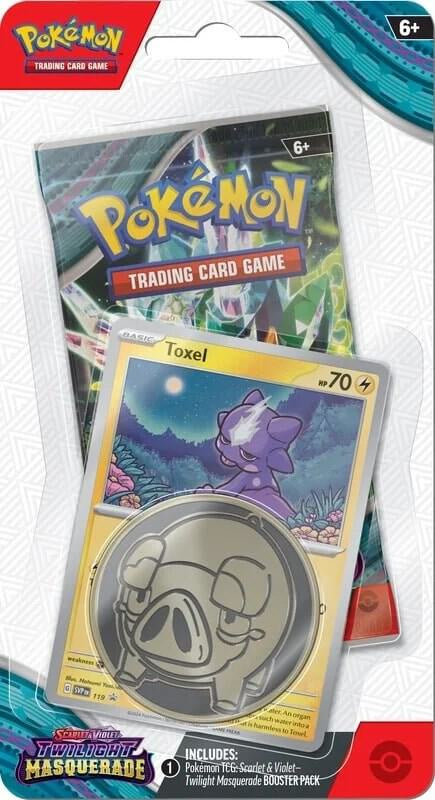 Pokemon TCG Scarlet / Violet Twilight Masquerade Single Blister Pack Toxel SV06