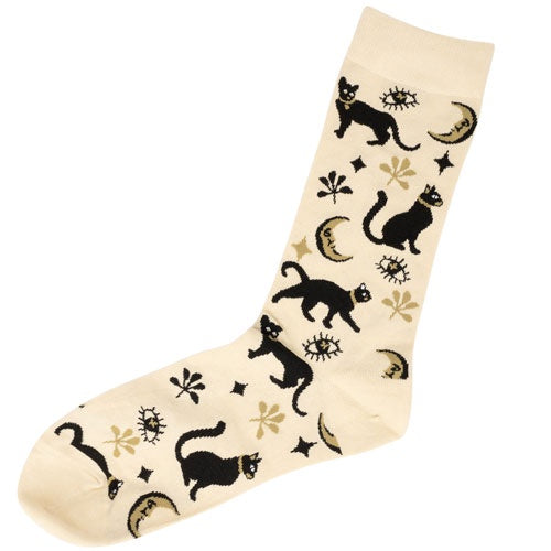 Socks With Benefits - Cats & Moons Socks