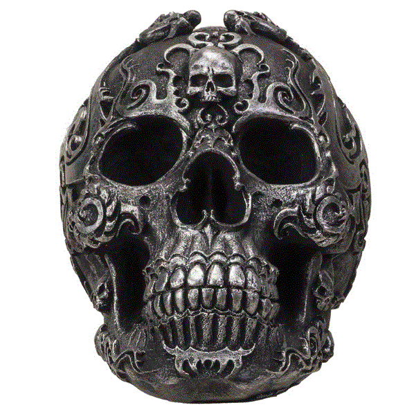 Gothic Skull Statue 15370