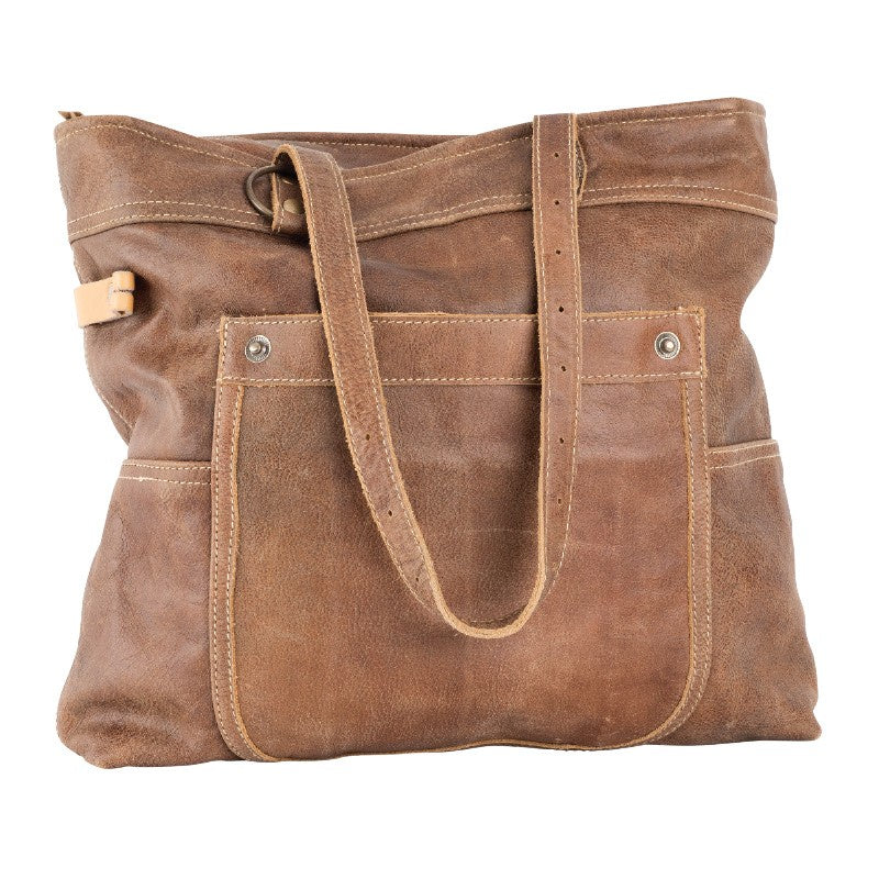 All Leather Shoulder Bag-Tote 55610