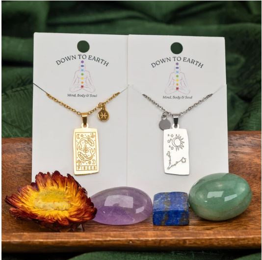 Zodiac Tarot Card & Astrology Necklace