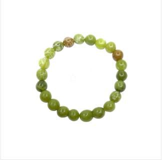 Chinese Jade Beaded Bracelet