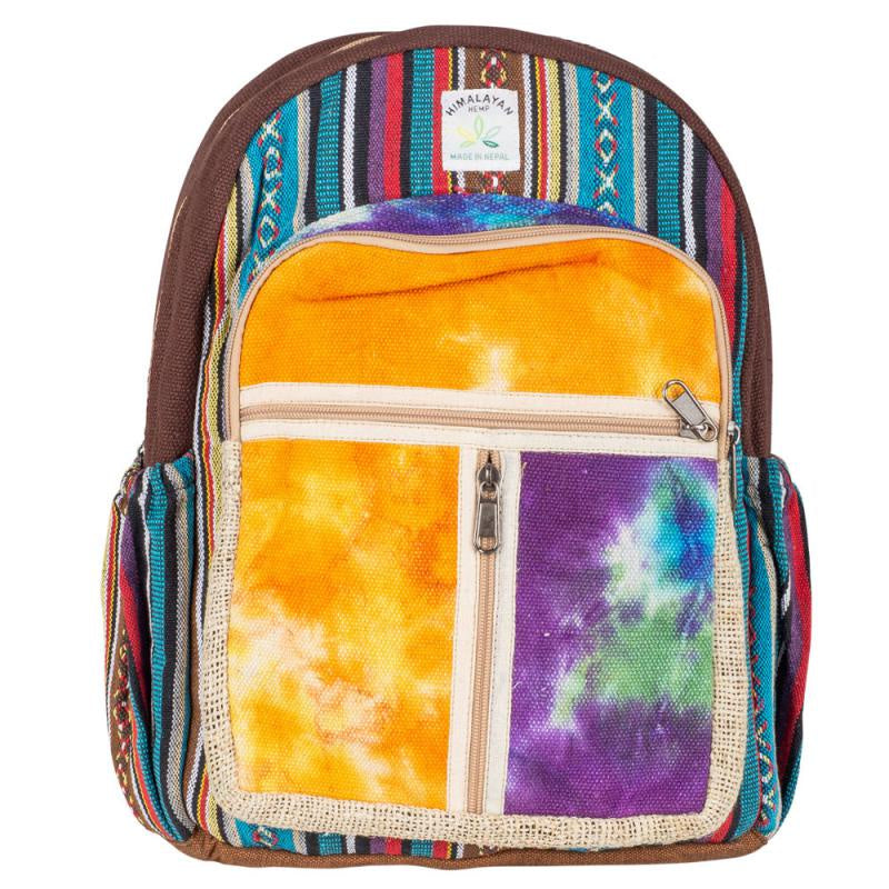 Hemp Backpack w/Stripes & Tie Dye 56645