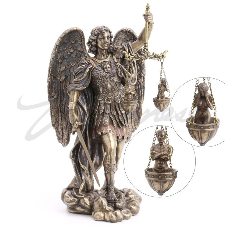 Saint Michael Archangel Weighing Souls Statue 75218