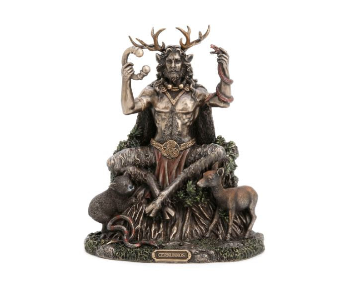 Cernunnos Celtic God Sitting Statue 77059