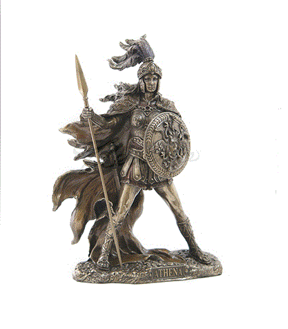 Unicorn Studio - Athena Greek Goddess of Wisdom & War Statue