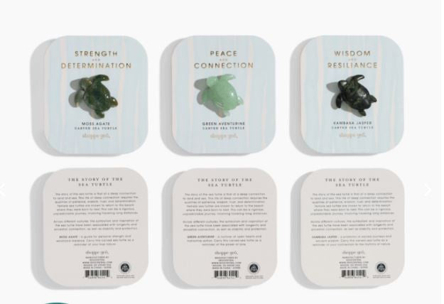 Carved Crystal Sea Turtle