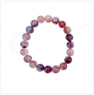 Oceanic - Red Hematoid Quartz Beaded Bracelet