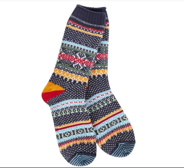 Holiday Seasonal Crew - Navy Multi