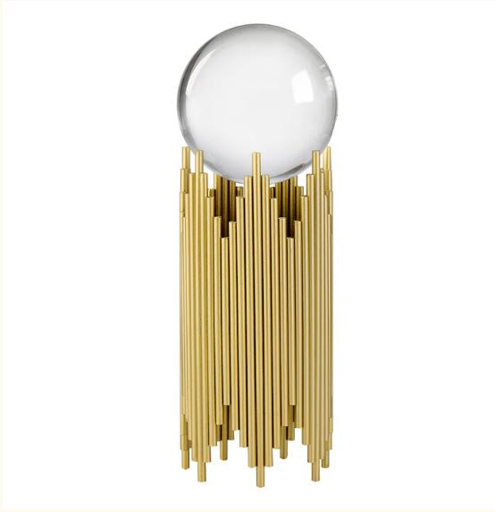 Crystal Ball Metal Stand - Cylinder