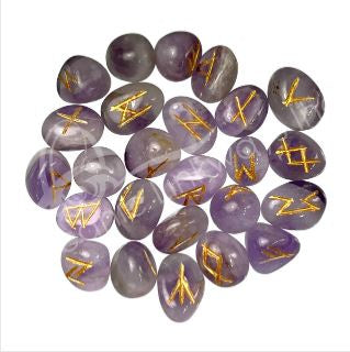 Oceanic - Amethyst Gemstone Rune Set