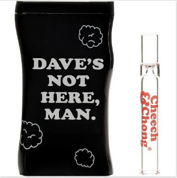 Cheech & Chong 3.8" Dugout w/Borosilicate Taster - Dave's Not Here