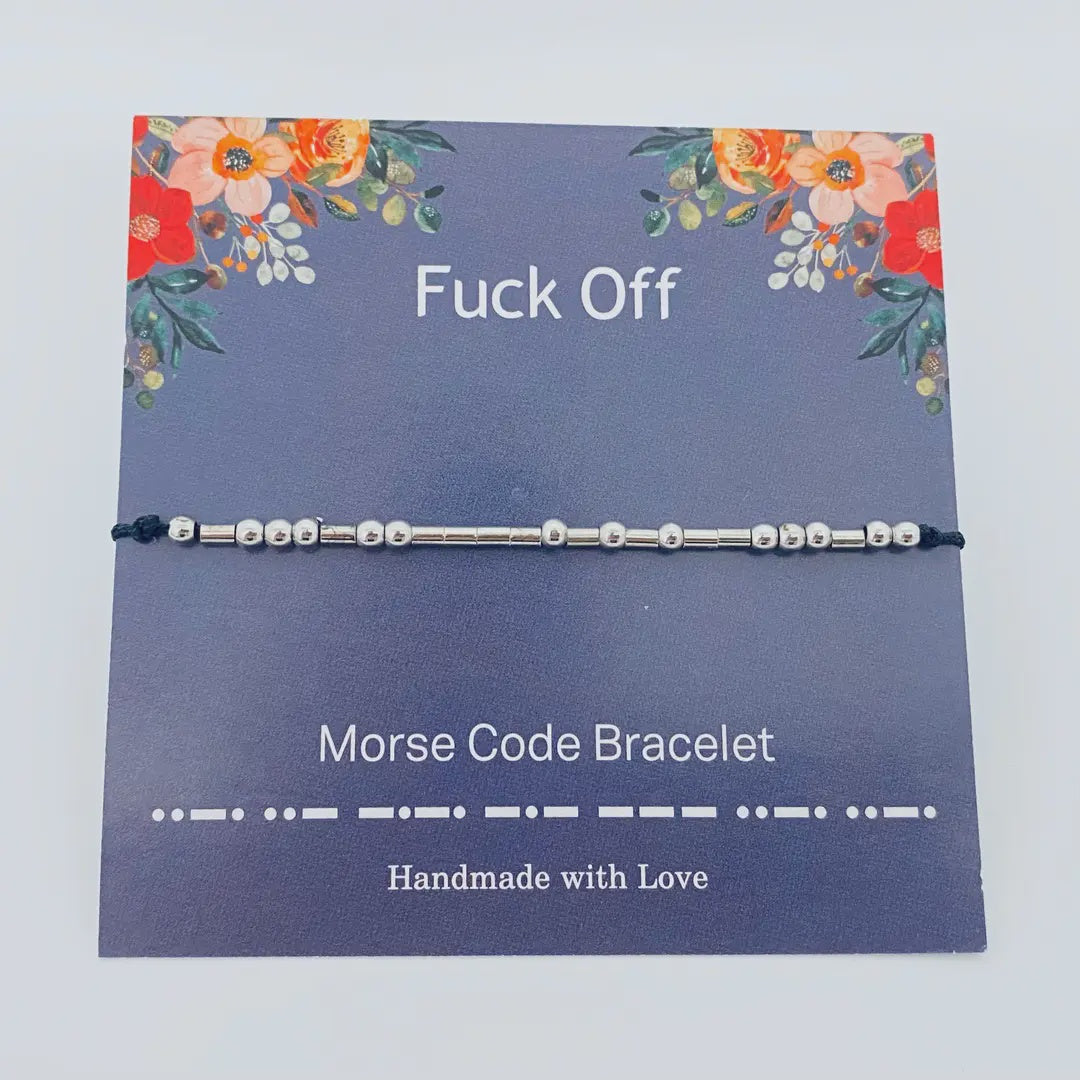 Fuck Off Morse Code Bracelet - Fuck Off