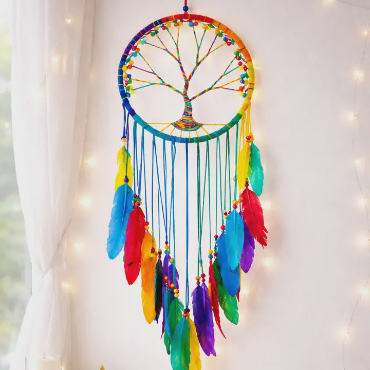 Rainbow Tree of Life Dreamcatcher