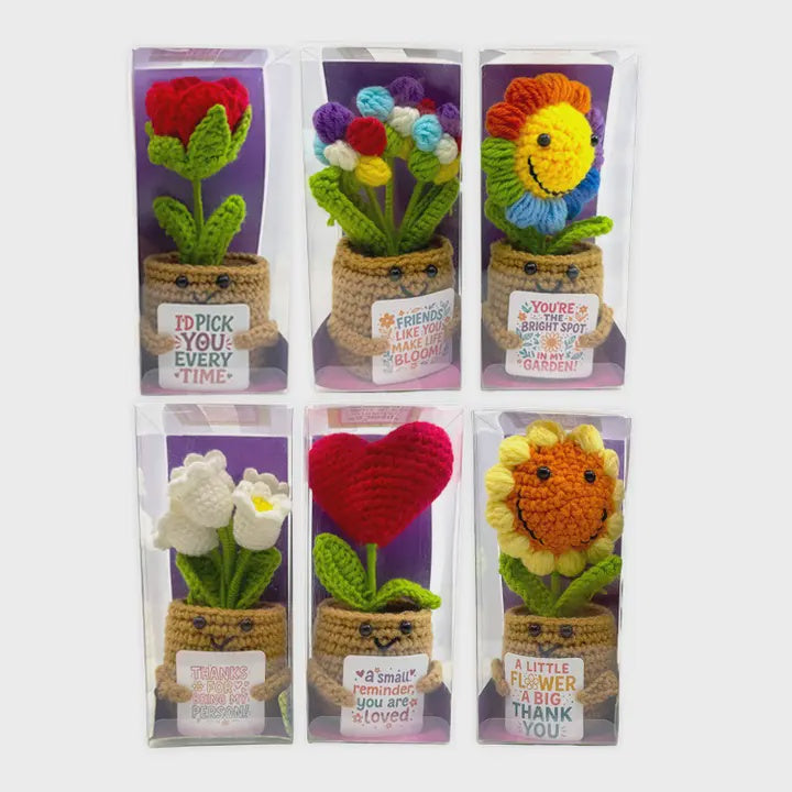 Emotional Support Crochet Plush Pal - Flowers