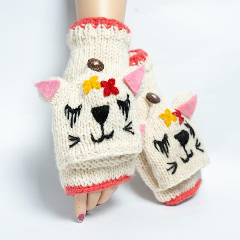 Cat Fingerless Gloves 6013