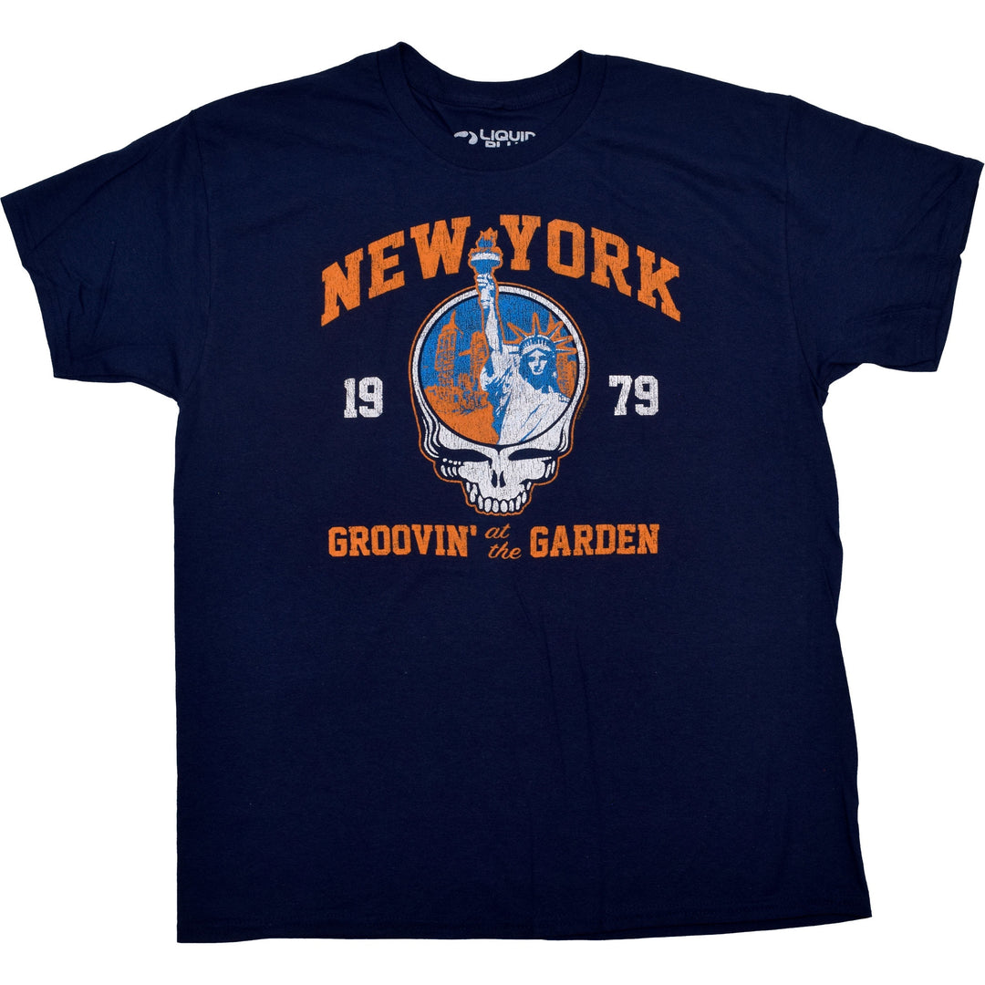 Grateful Dead Groovin At The Garden Navy T-Shirt