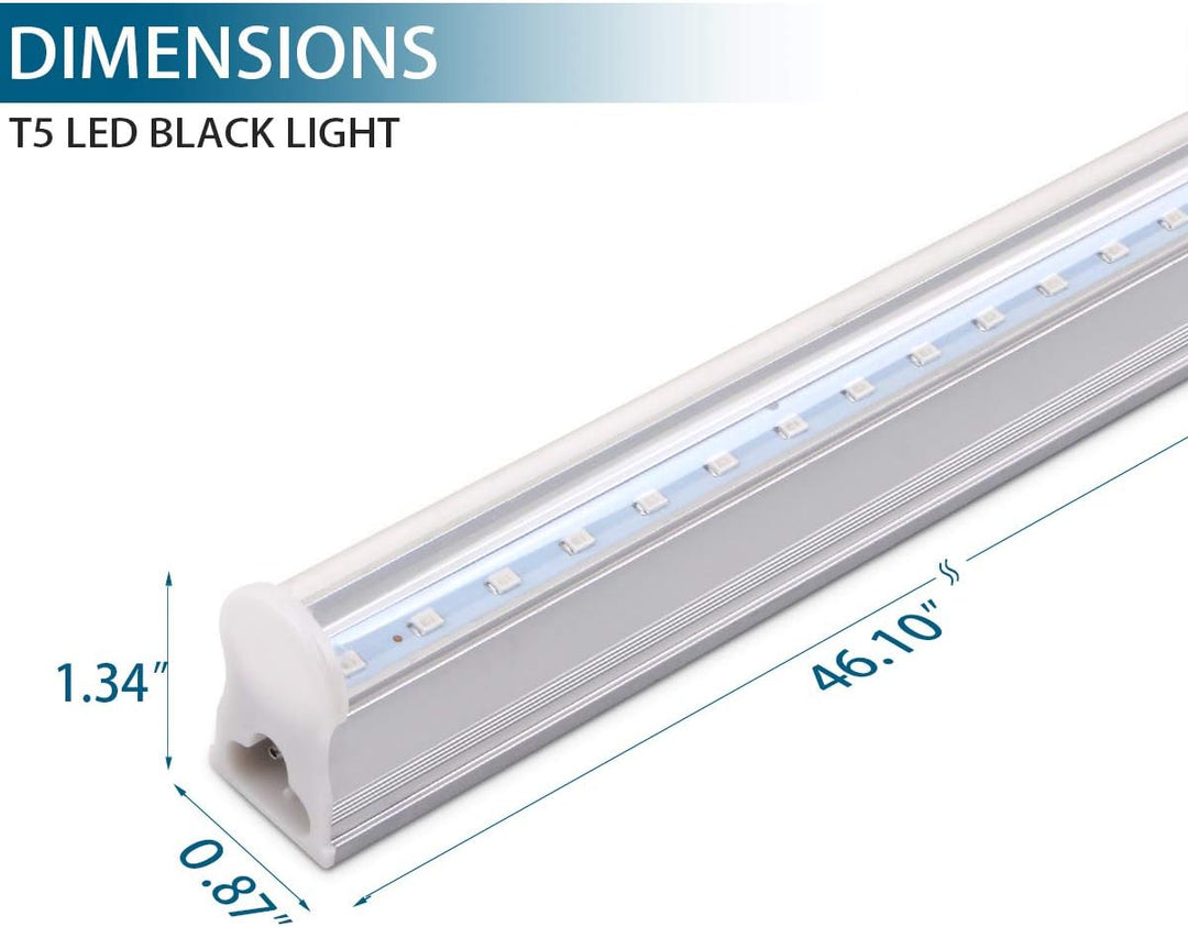 2 Ft. LED Black Light Fixture & Light