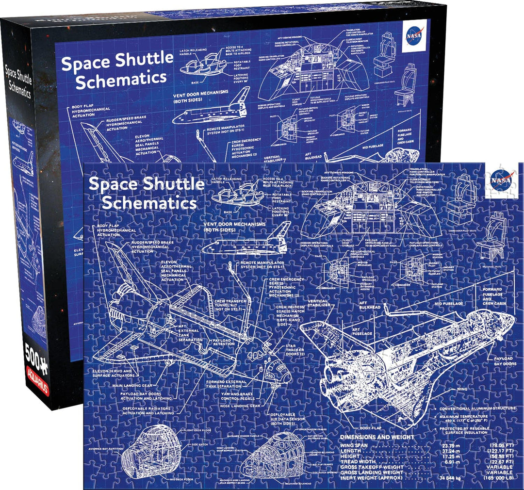 NASA – Shuttle Schematic 500 Piece Jigsaw Puzzle