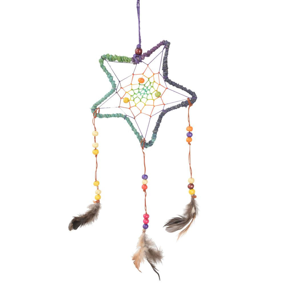 5" STAR HEMP DREAMCATCHER