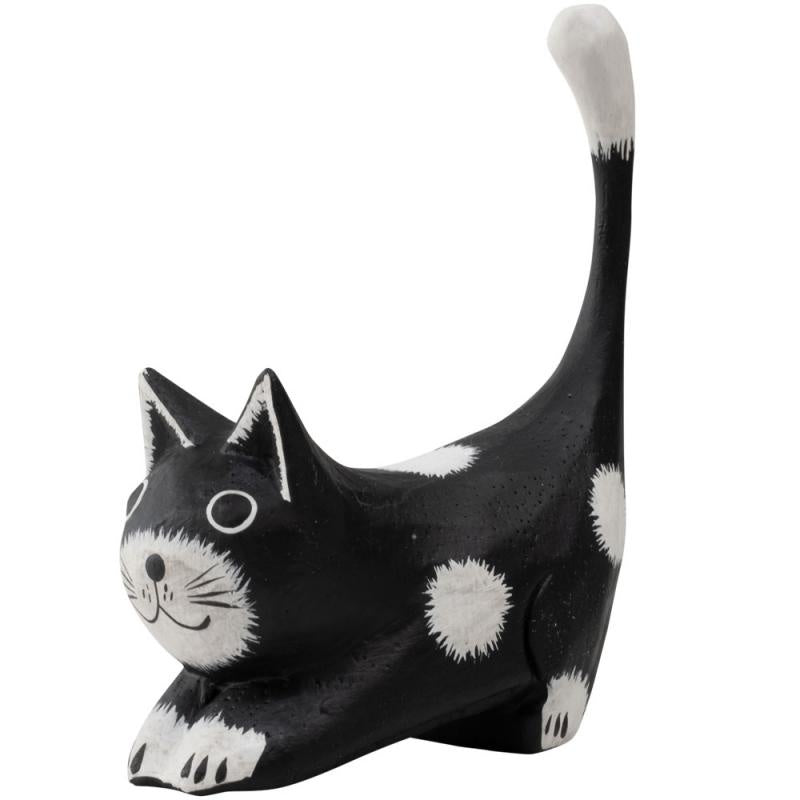 Hand Made Sitting Cat Figurine 63078