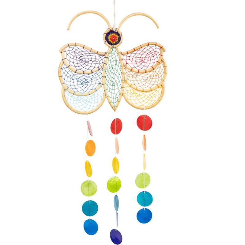 Butterfly & Capiz Shell Dreamcatcher 64544