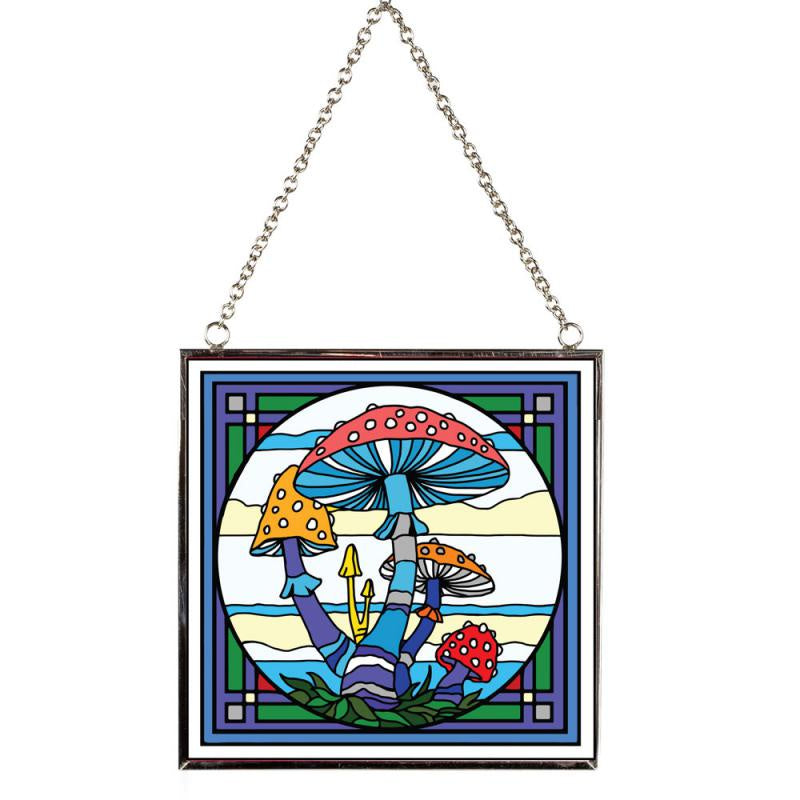 Stained Glass Suncatcher - Mushroom 65121