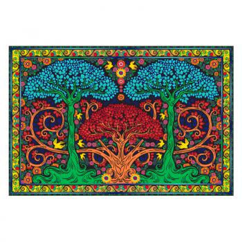 3D Three Trees Tapestry