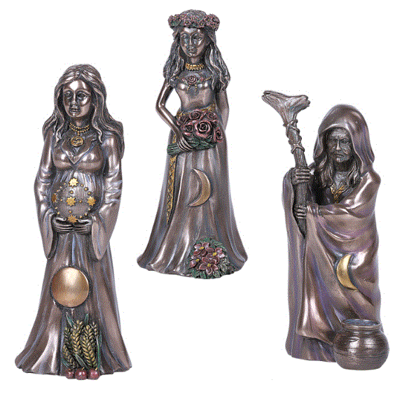 Triple Goddess Bronze Statue 12913 - 1 Statue