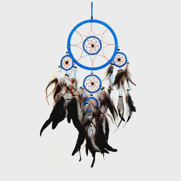 Bone Star Dreamcatcher w/Feathers