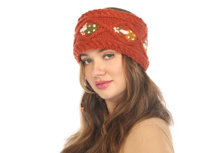 Mushroom Cable Headband