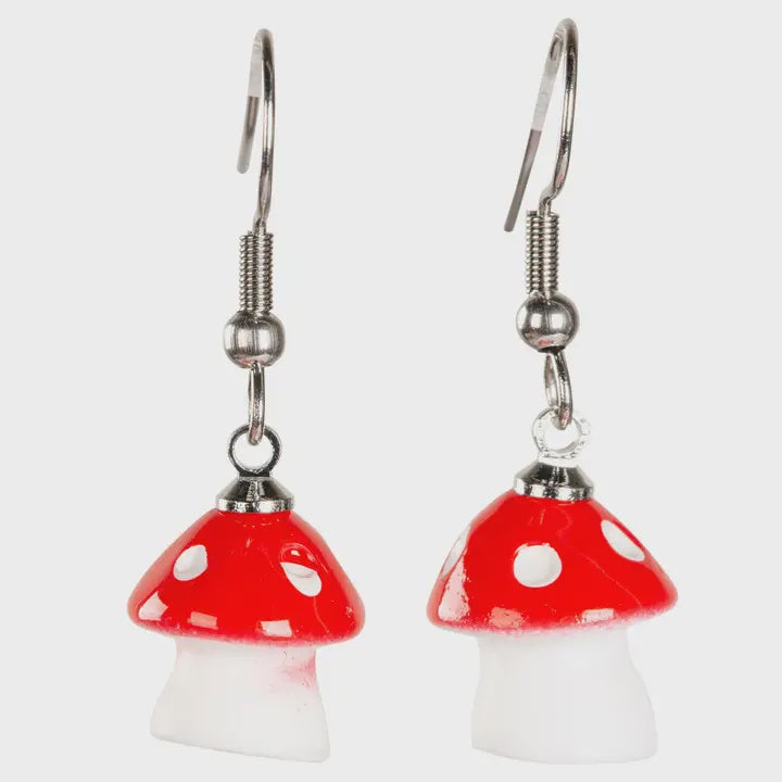 Red Mushroom Earrings E1699